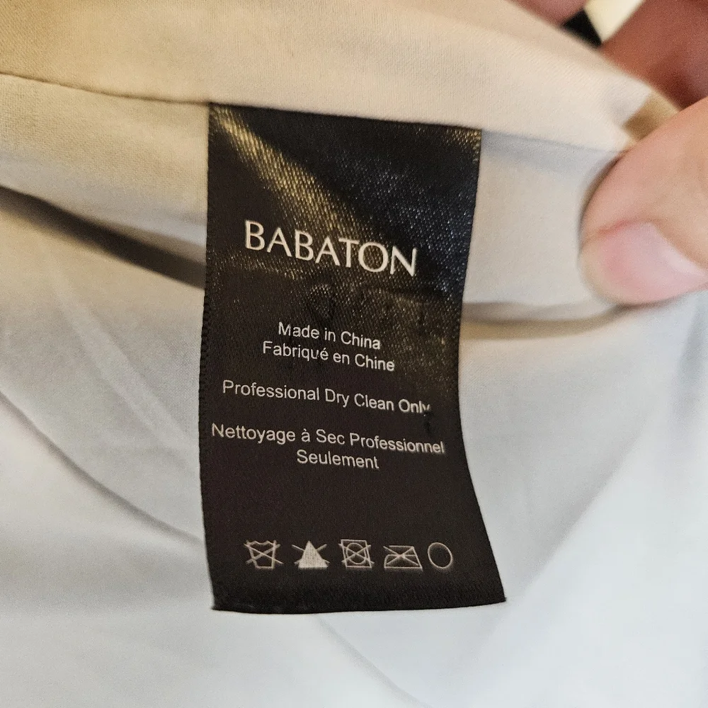 Aritzia Babaton Keith Blazer Jacket Sz 2 Open Front Black Minimalist Corporate - Picture 9 of 14